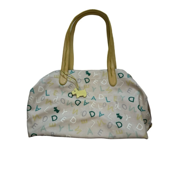 RADLEY LONDON Handbags - Radley London Yellow crazy Dog Tote Bag - Fair Condition